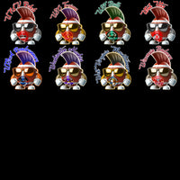 Load image into Gallery viewer, 55 College NCAA Teams Football Mohawk Designs Bundle PNG
