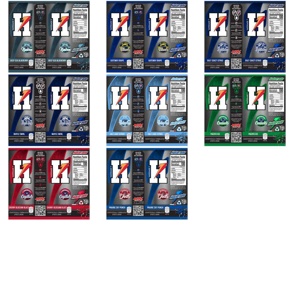 32 Ice Hockey Teams Haterade Tumbler Wrap Bundle JPG