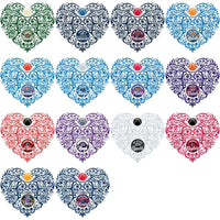 Load image into Gallery viewer, 30 Basketball Teams Fancy Heart Designs Bundle PNG
