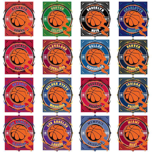 30 Basketball Teams Fire Ball Designs Bundle PNG