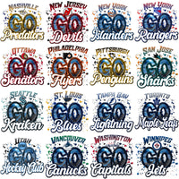 Load image into Gallery viewer, 32 Ice Hockey Teams GO Team Name Designs Bundle PNG
