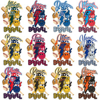 Load image into Gallery viewer, 30 Baseball Teams Team Bolt Designs Bundle PNG
