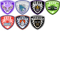 Load image into Gallery viewer, 23 Lacrosse League Shield Logo Designs Bundle PNG
