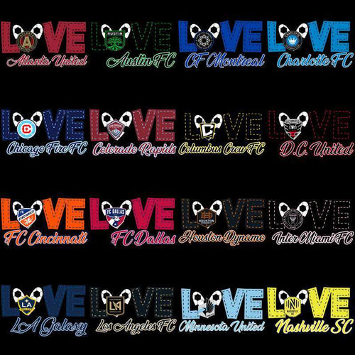 30 Soccer Teams Love My Team Designs Bundle PNG