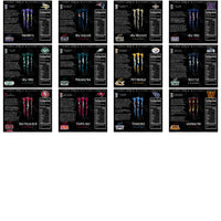 Load image into Gallery viewer, 32 Football Team MONSTER ENERGY WRAPS Tumbler Wrap Bundle JPG
