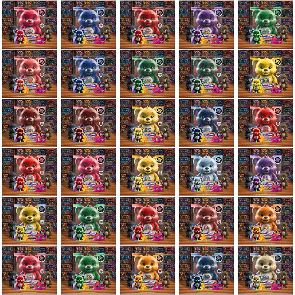 128 NCAA College Sports Care Bear Box Tumbler Wrap Bundle JPG