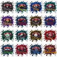 Load image into Gallery viewer, 32 Football Teams Football &amp; Logo Splash Designs Bundle PNG
