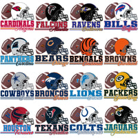 Load image into Gallery viewer, 32 Football Teams Football &amp; Vintage Stripes Designs Bundle PNG
