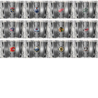 Load image into Gallery viewer, 32 Ice Hockey Teams Metallic Tumbler Wrap Bundle JPG
