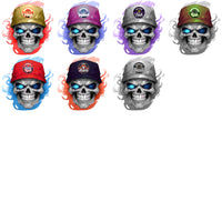 Load image into Gallery viewer, 23 Lacrosse League Smokin Skull Designs Bundle PNG
