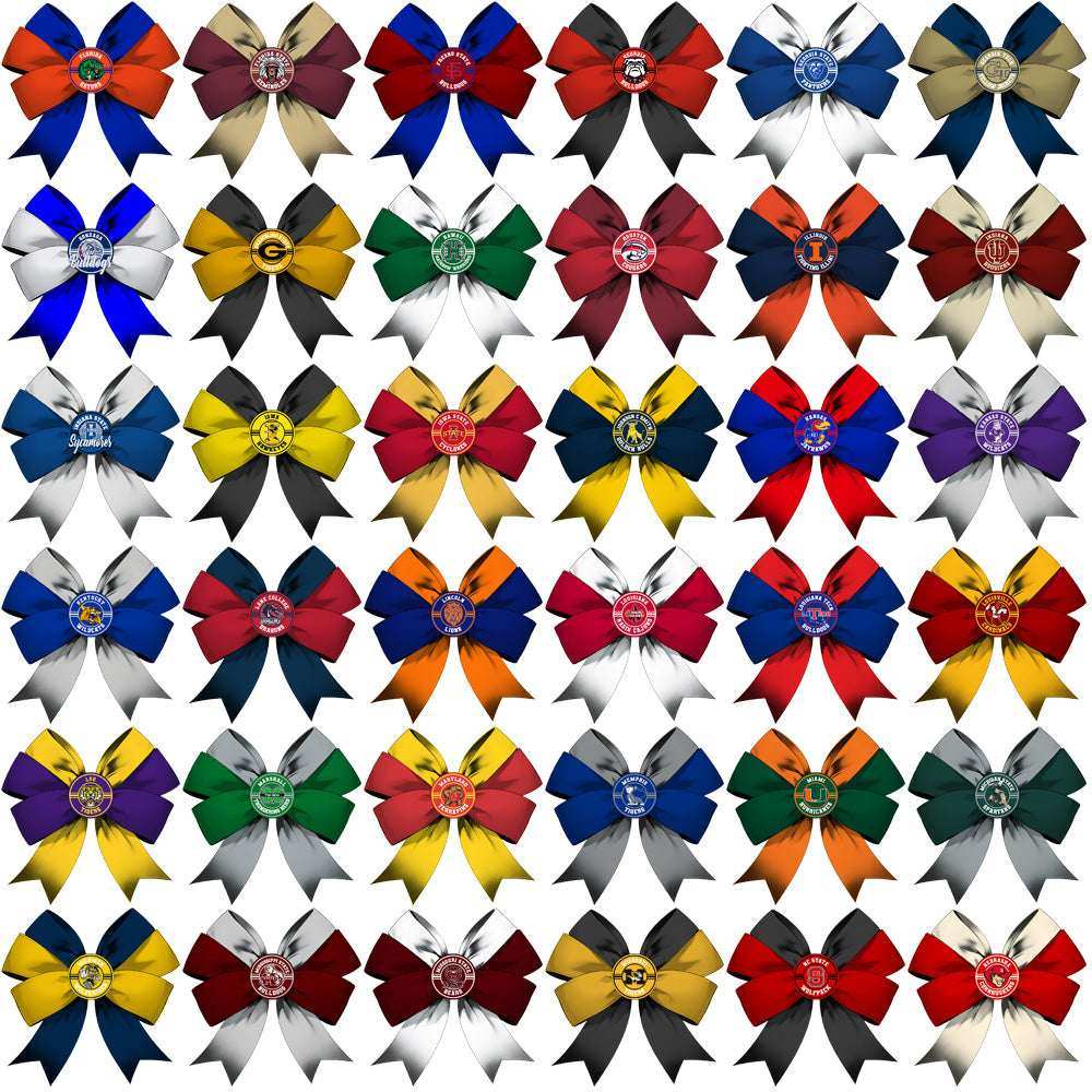 119 College NCAA Team Bow PNG Designs Bundle