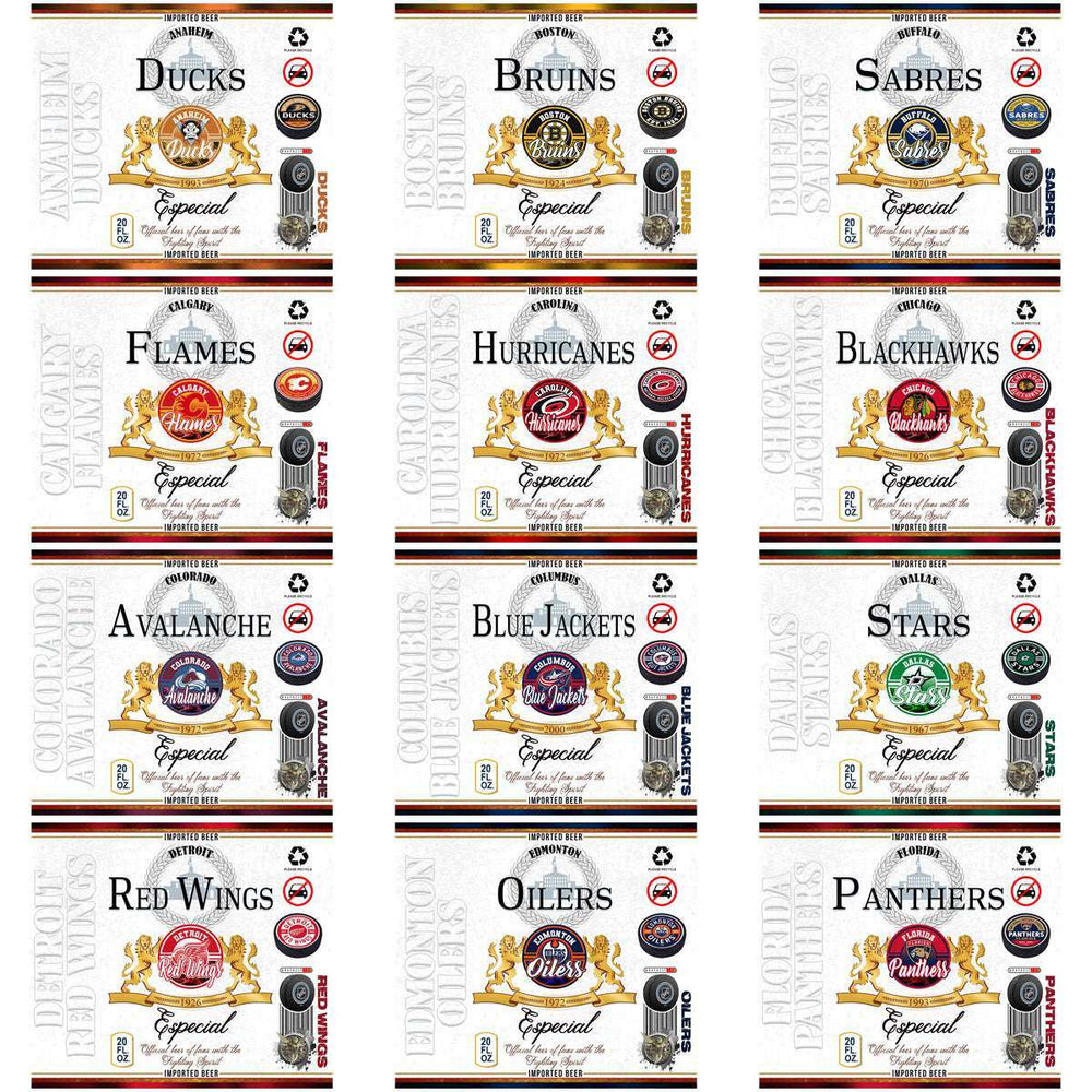 32 Ice Hockey Teams Modelo Tumbler Wrap Bundle JPG