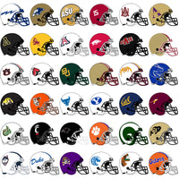 Load image into Gallery viewer, 118 College NCAA Football Helmets PNG Designs Bundle
