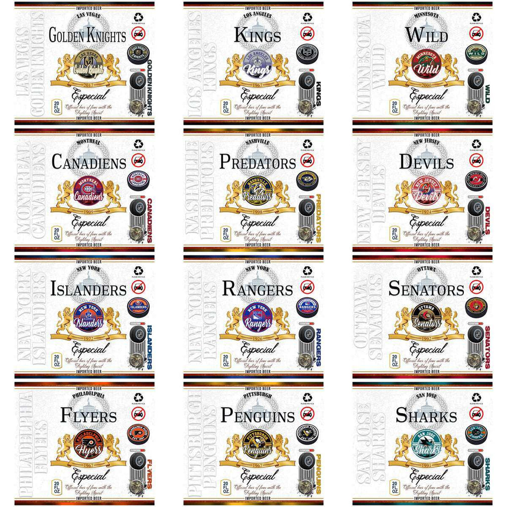 32 Ice Hockey Teams Modelo Tumbler Wrap Bundle JPG