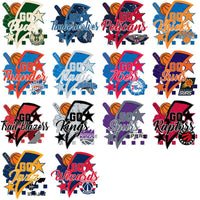 Load image into Gallery viewer, 30 Basketball Teams Go Team Bolt Designs Bundle PNG
