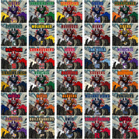 Load image into Gallery viewer, 120 NCAA College Sports Comic Cover Foottball Helmet Tumbler Wrap Bundle JPG
