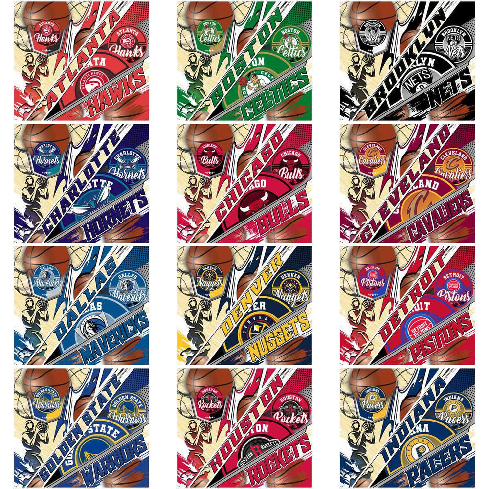 30 Basketball Teams Silhouette Tumbler Wrap Bundle JPG