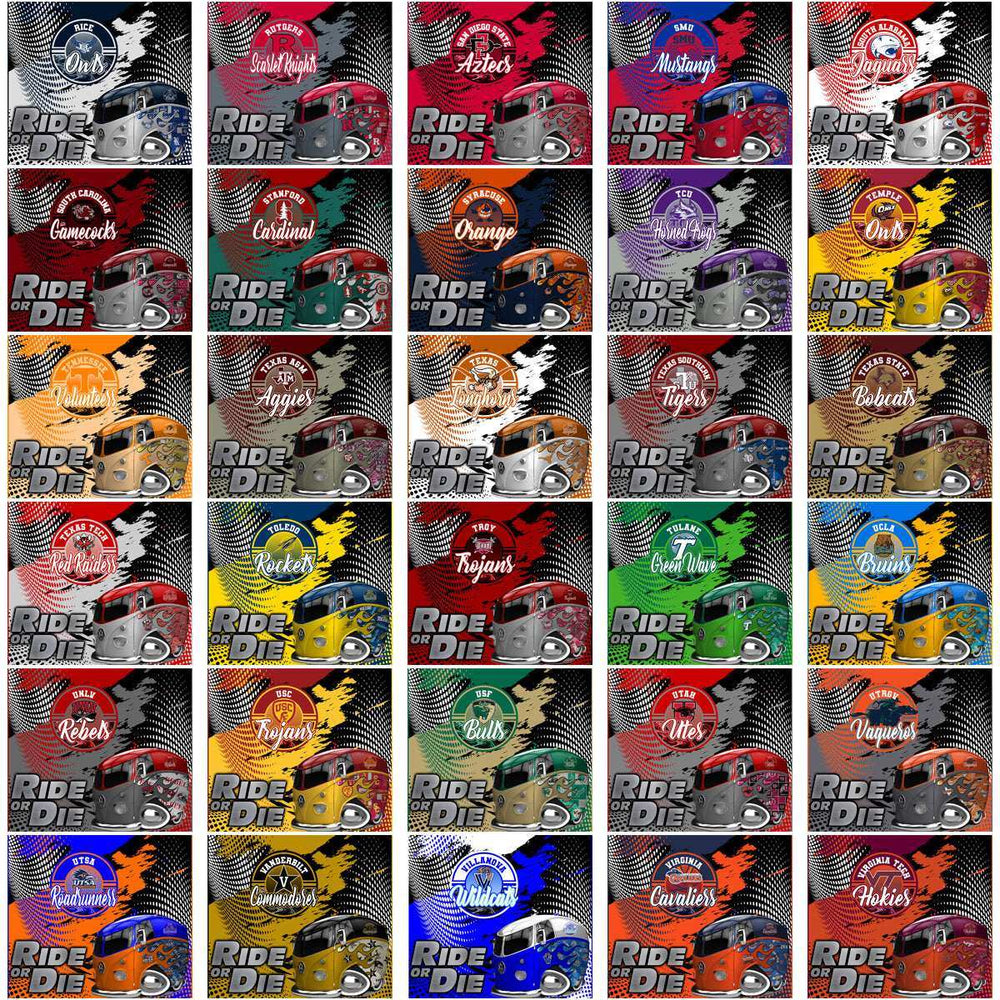 125 NCAA College Sports Ride or Die Wrap Tumbler Wrap Bundle JPG