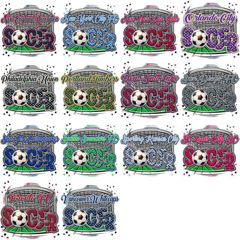 30 Soccer Teams Retro Goal Designs Bundle PNG