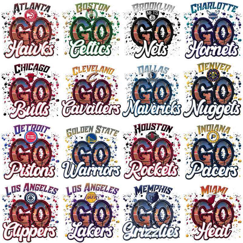 30 Basketball Teams GO Team Name Designs Bundle PNG