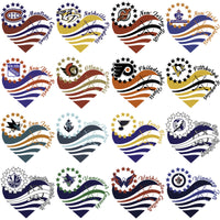 Load image into Gallery viewer, 32 Ice Hockey Teams Heart &amp; Stars Designs Bundle PNG
