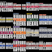 Load image into Gallery viewer, 54 College NCAA Teams School Names Designs Bundle PNG
