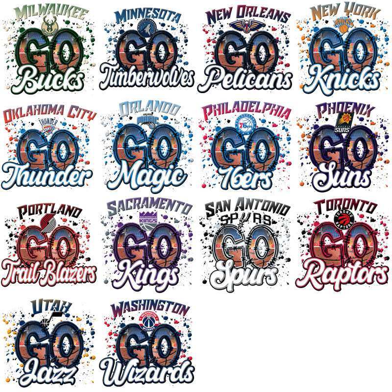 30 Basketball Teams GO Team Name Designs Bundle PNG