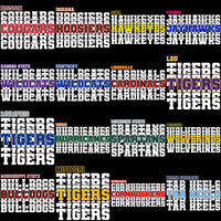 Load image into Gallery viewer, 54 College NCAA Teams School Names Designs Bundle PNG

