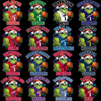 Load image into Gallery viewer, 30 Basketball Teams Grinch Snowflakes Designs Bundle PNG
