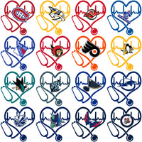 Load image into Gallery viewer, 32 Ice Hockey Teams Heart Beat Designs Bundle PNG

