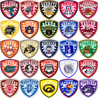 Load image into Gallery viewer, 62 College NCAA Teams Shield Logo Designs Bundle PNG
