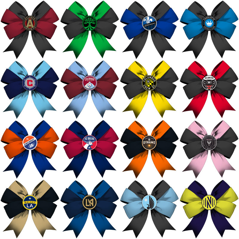 30 Soccer Teams Team Bow Designs Bundle PNG