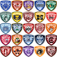 Load image into Gallery viewer, 62 College NCAA Teams Shield Logo Designs Bundle PNG
