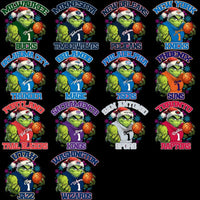 Load image into Gallery viewer, 30 Basketball Teams Grinch Snowflakes Designs Bundle PNG
