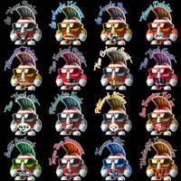 Load image into Gallery viewer, 32 Football Teams Football Mohawk Designs Bundle PNG
