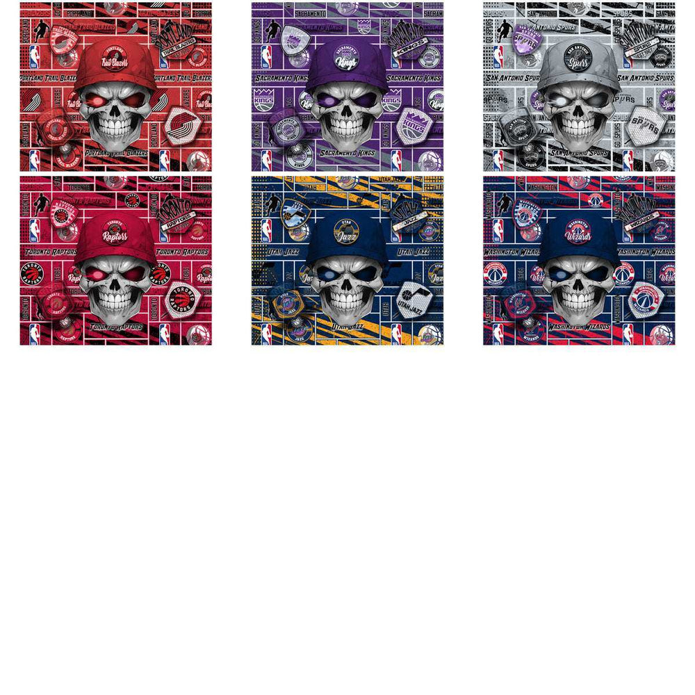 30 Basketball Teams Skull Wrap Tumbler Wrap Bundle JPG