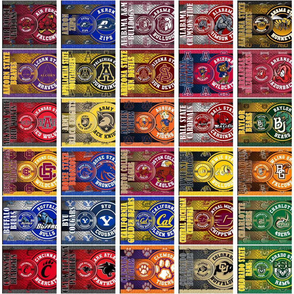 130 NCAA College Sports Hyper Wrap Tumbler Wrap Bundle JPG