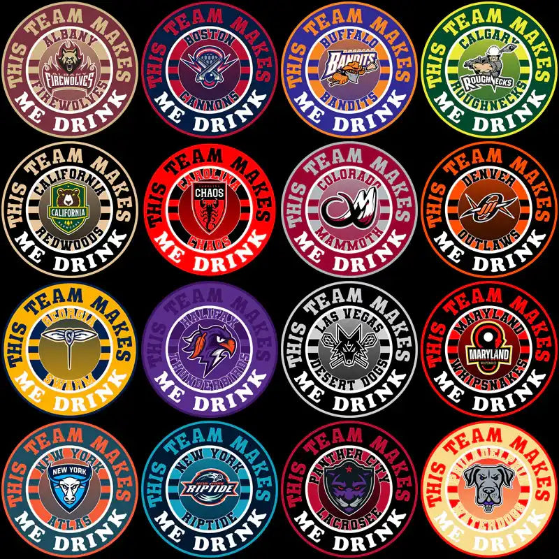 Funny sports team drink designs for DTF/DTG, embroidery, and tumbler wraps, print-ready PNG, PES, SVG.