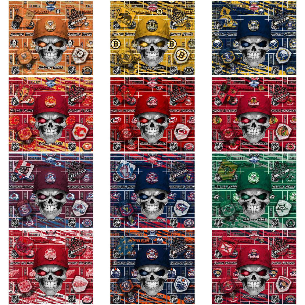32 Ice Hockey Teams Skull Wrap Tumbler Wrap Bundle JPG