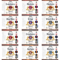 Load image into Gallery viewer, 30 Baseball Teams Modelo Tumbler Wrap Bundle JPG
