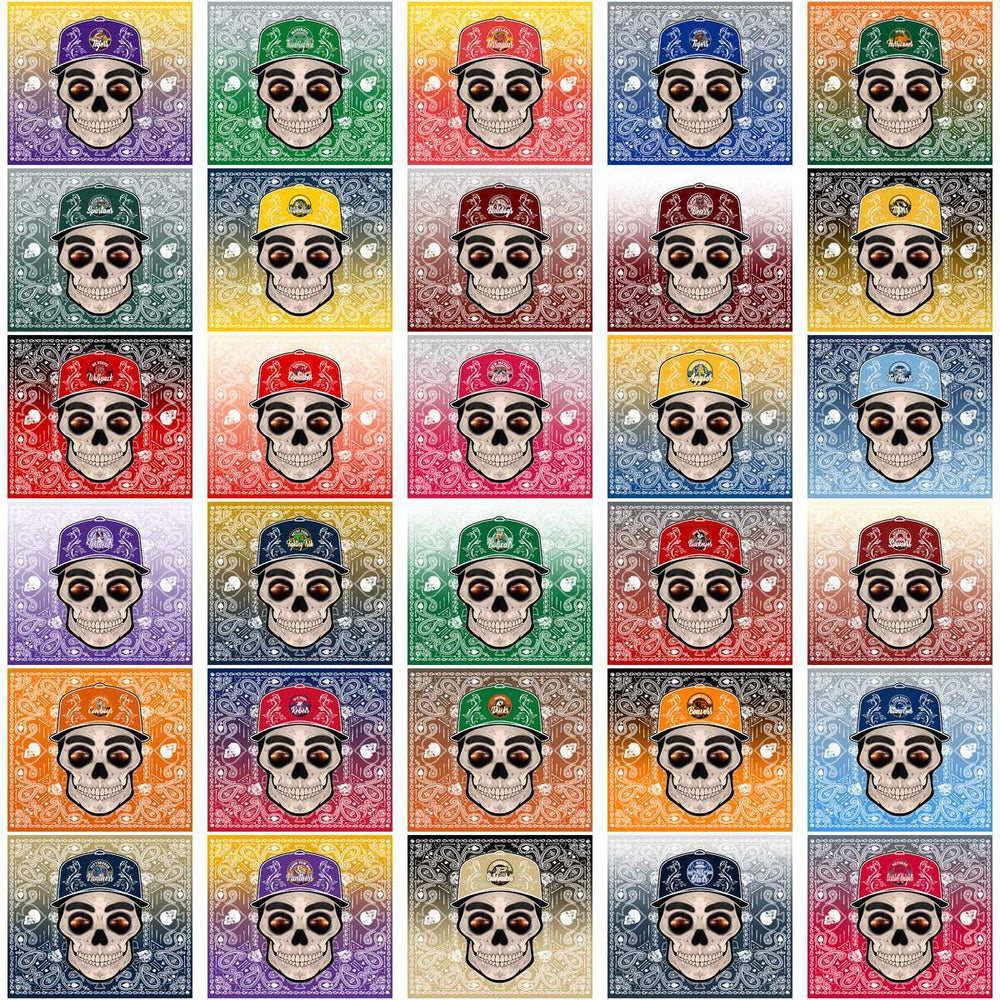 122 NCAA College Sports Skull Handkerchief Tumbler Wrap Bundle JPG