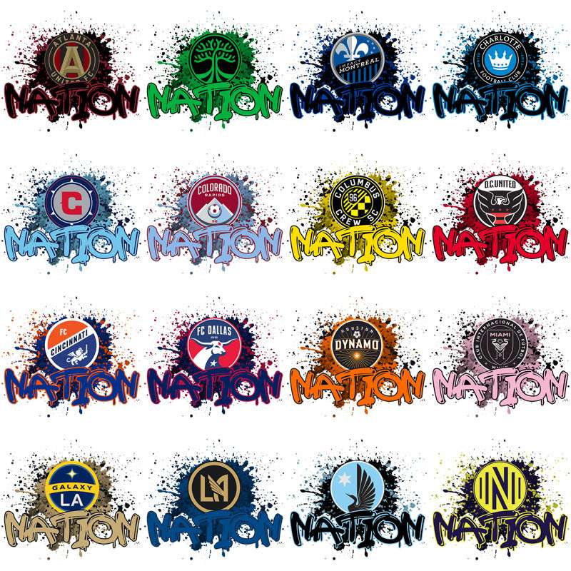 30 Soccer Teams Team Nation Designs Bundle PNG