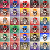 Load image into Gallery viewer, 122 NCAA College Sports Skull Handkerchief Tumbler Wrap Bundle JPG
