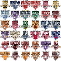 Load image into Gallery viewer, 127 College NCAA Triangle PNG Designs Bundle
