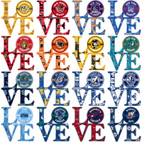 Load image into Gallery viewer, 32 Ice Hockey Teams LOVE Designs Bundle PNG
