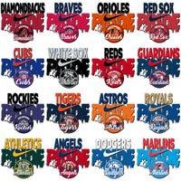 Load image into Gallery viewer, 30 Baseball Teams PRIDE Swoosh Designs Bundle PNG
