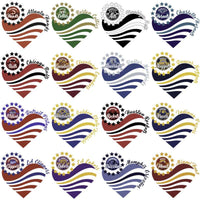 Load image into Gallery viewer, 30 Basketball Teams Heart &amp; Stars Designs Bundle PNG
