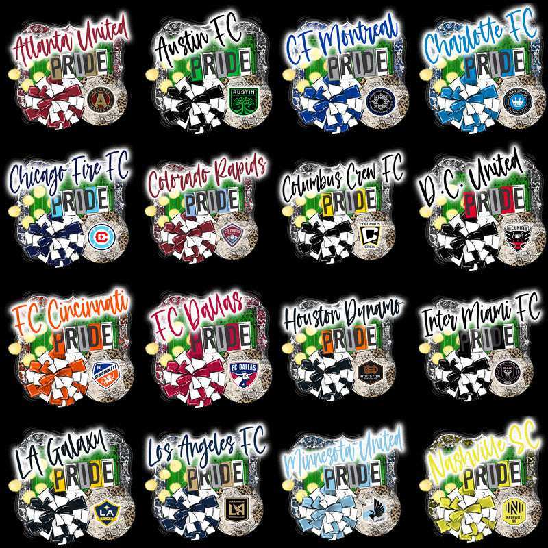 30 Soccer Teams Team Pride Designs Bundle PNG