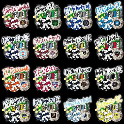 30 Soccer Teams Team Pride Designs Bundle PNG