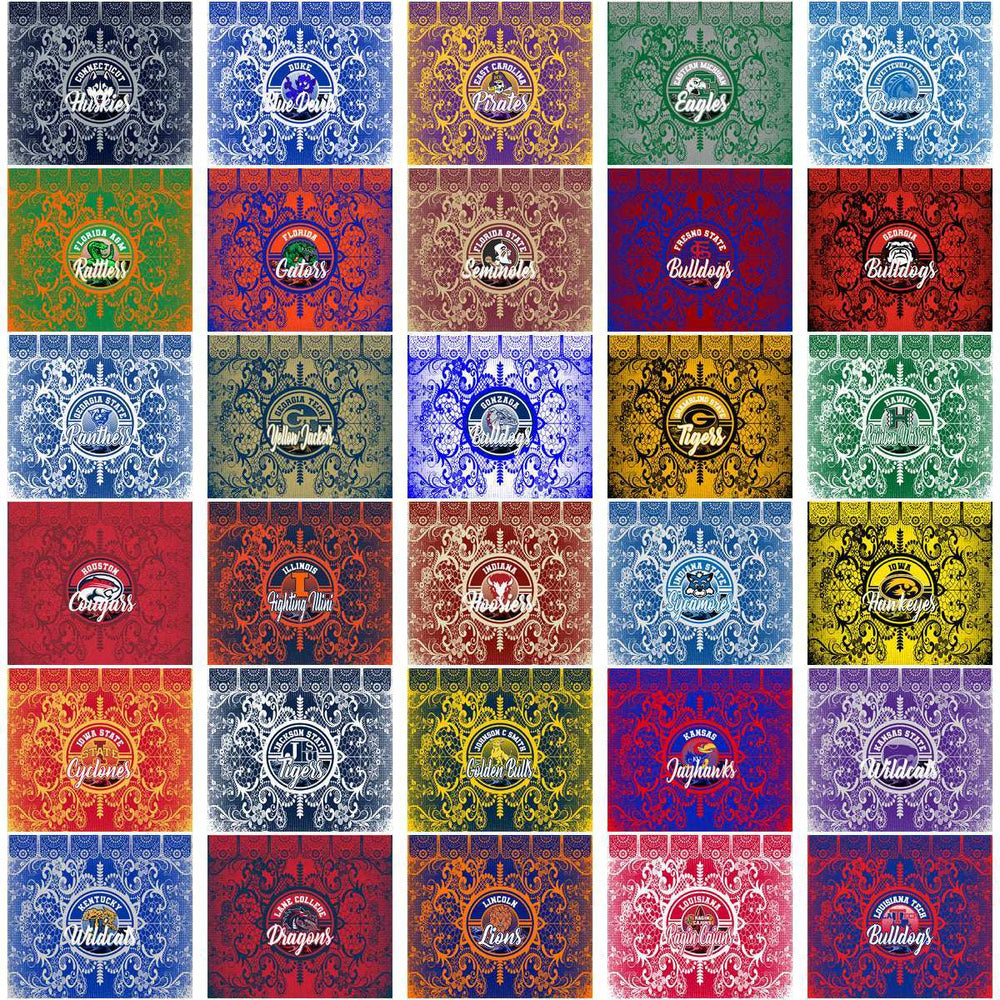 123 NCAA College Sports Lace & Logo Wrap Tumbler Wrap Bundle JPG